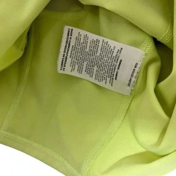 Nike Dri-FIT Tank Top Racerback Athletic Neon Green Running Workout Size XS - Picture 6 of 7